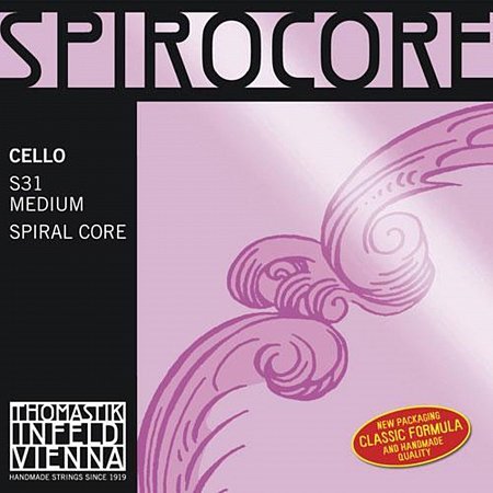 Струны для виолончели THOMASTIK Spirocore S31 (Красные) 4/4 комплект
