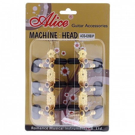 Колки для классической гитары ALICE AOS-020B3P на планке (золото) купить в Москве: цены, доставка, фото Колки для классической гитары ALICE AOS-020B3P на планке (золото) купить в Москве: цены, доставка, фото