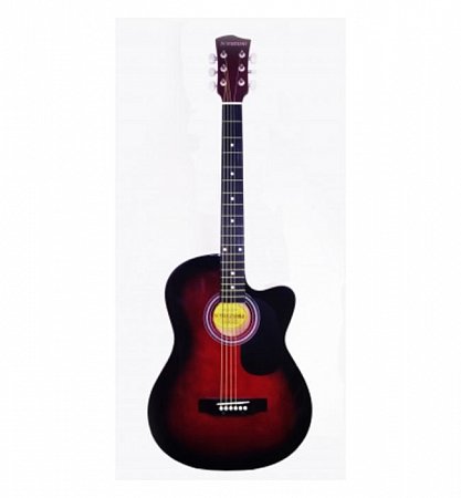 Suzuki SSG-6C RDS ак.гитара Cutaway, размер 4/4 (39”), цвет красный санберст, чехол в комплекте